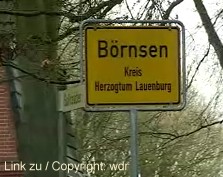 Ortsschild Börnsen